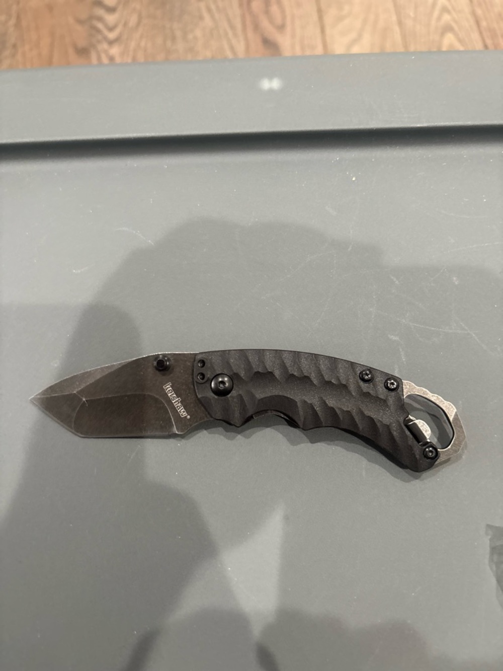 Kershaw Black Folding Pocket Knife - Compact Tactical Blade